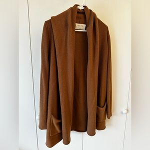 {Aritiza}Babaton Sz S Brown Wool/Cashmere Blend Open Sweater